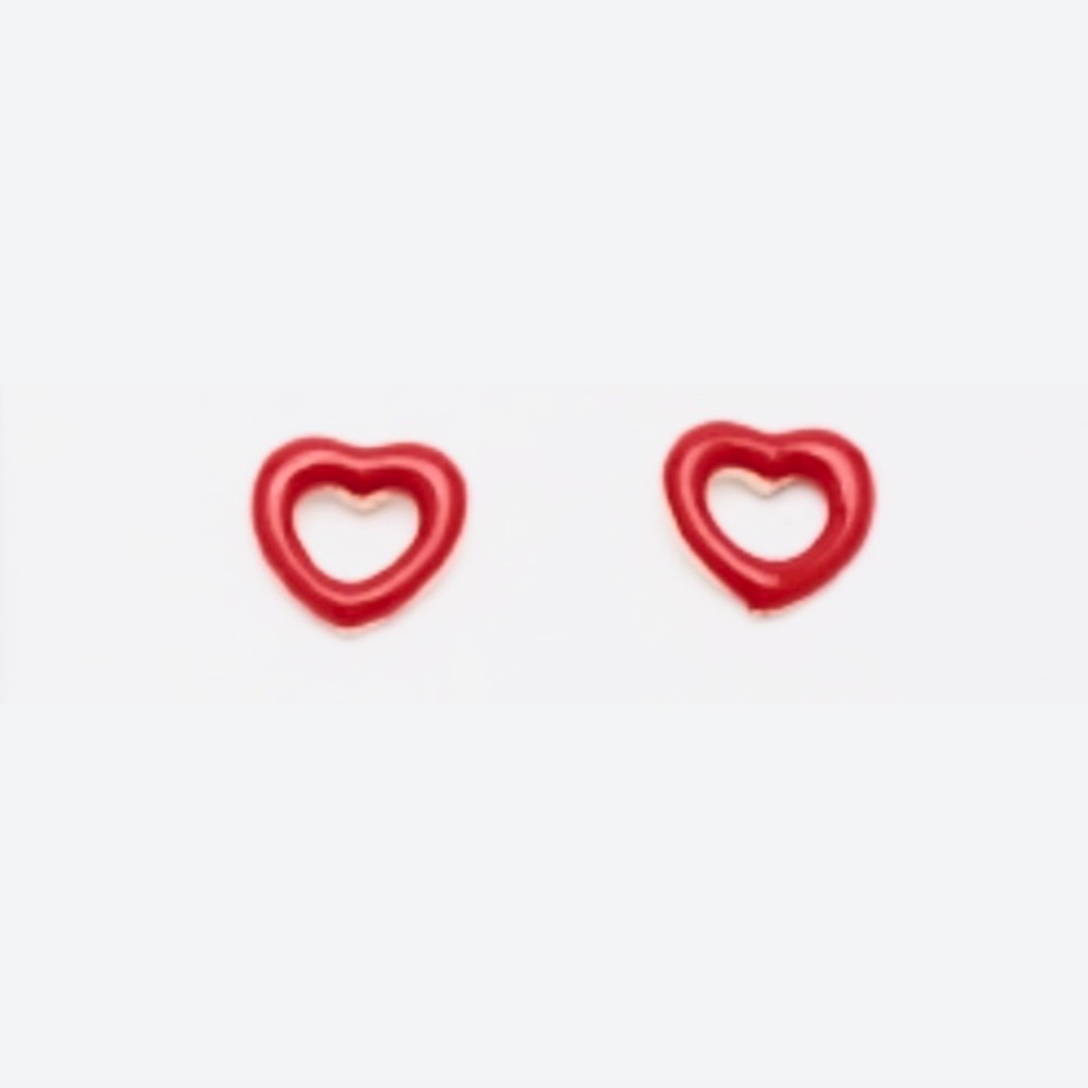 💗 Red Heart Super Cute Earrings NEW